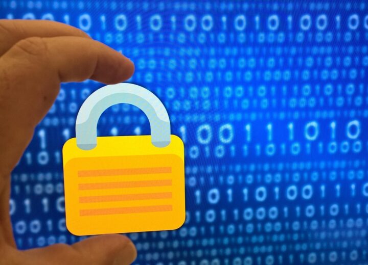 Illustration of Apple logo with privacy shield and email icons